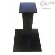 רגל שולחן עם בסיס פלטת ברזל 50*50 ס"מ עובי 8 ממ בצבע לבן / שחור