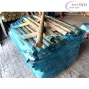 מוט עץ אורן עגול מחוטא קוטר 6 סמ אורך 95 סמ