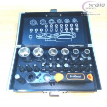 סט ביטים 26 יחידות + ראצ'ט 1/4" מבית ProGreat