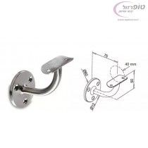 תומך מאחז מעקה כפוף דקורטיבי נירוסטה