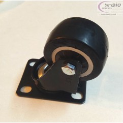 גלגל פוליאוריטן 2 אינץ' עם מיסבים. כושר נשיאה עד 50 ק"ג. עם פלטה. עם או ללא מעצור