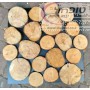פרוסות עץ אורן / ברוש טבעי קוטר 8-15 ס"מ  עובי כ 2-3 סמ למבחר יישומים