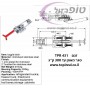סגר מתכוונן אנכי TPR 431 עומס מירבי עד 300 ק"ג