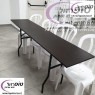 שולחן מתקפל רוחב 40 סמ גובה 76 סמ , אורך וצבע פלטה לפי בחירה.