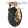 גלגל 8" אוויר מסתובב מיסבי לגר Heavy Duty. מצופה אבץ צהוב