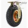 גלגל 8" אוויר קבוע מיסבי לגר Heavy Duty. מצופה אבץ צהוב