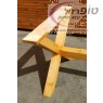 רגל שולחן מעץ אורן בצורת X