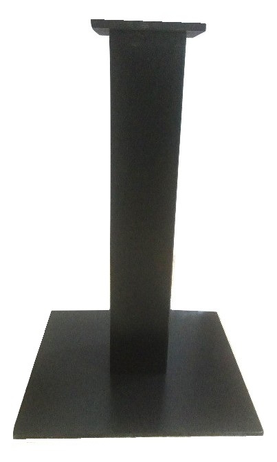 רגל שולחן עם בסיס פלטת ברזל 5050 סמ עובי 8 ממ בצבע לבן  שחור (1)